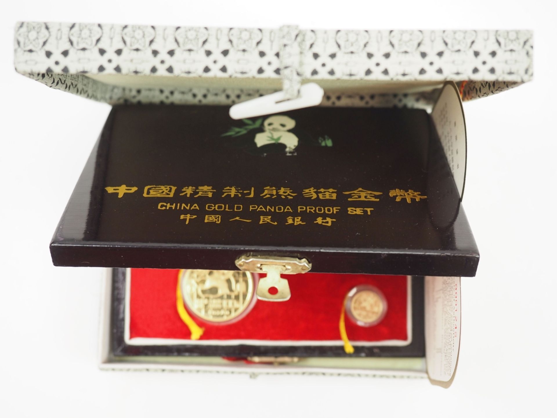 China: Panda Satz GOLD 1989 - 5 Münzen. - Image 2 of 4