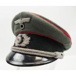 Wehrmacht: Schirmmütze für Offiziere der Artillerie. 