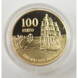 Finnland: Aaland 100 Euro GOLD.