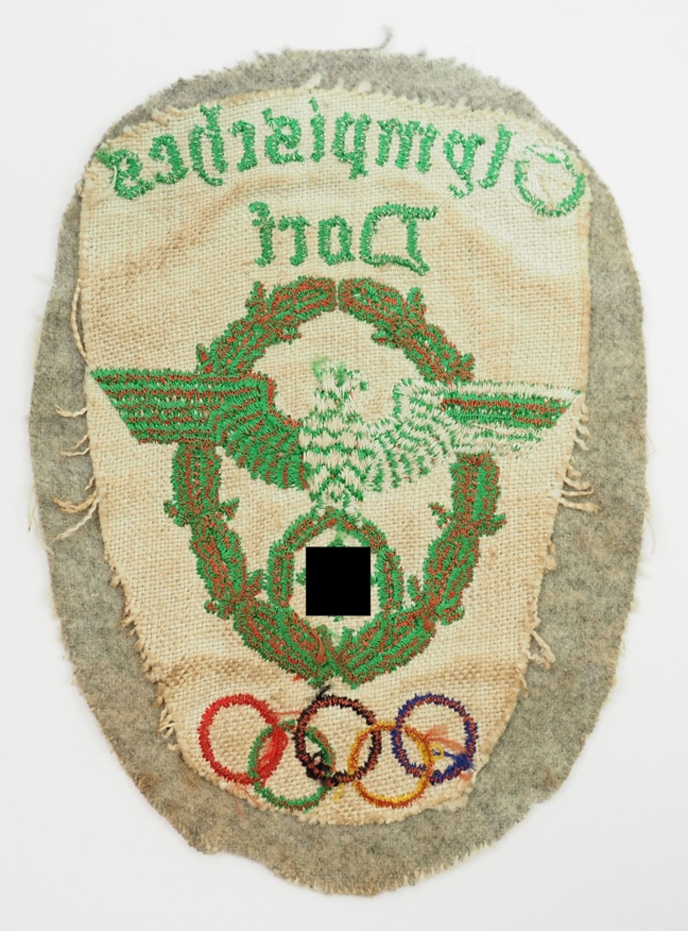Olympiade 1936: Ärmelabzeichen der Polizei des Olympischen Dorfes. - Bild 2 aus 2