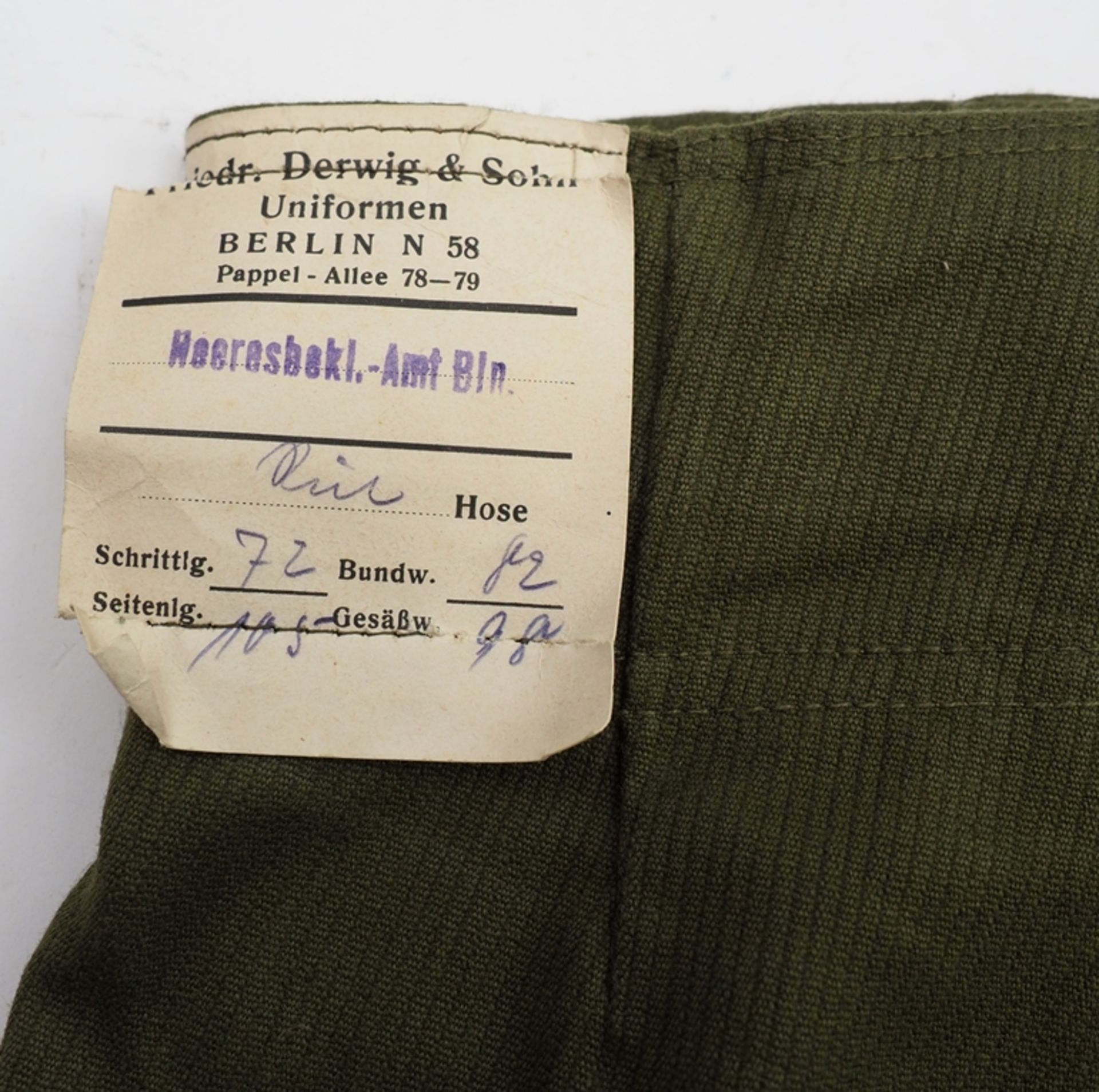 Wehrmacht: Stiefelhose zur Tropenuniform - Kammerstück. - Image 5 of 7