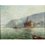 Gemm, Walter (1898-1973): Burg Pfalzgrafenstein bei Kaub am Rhein.