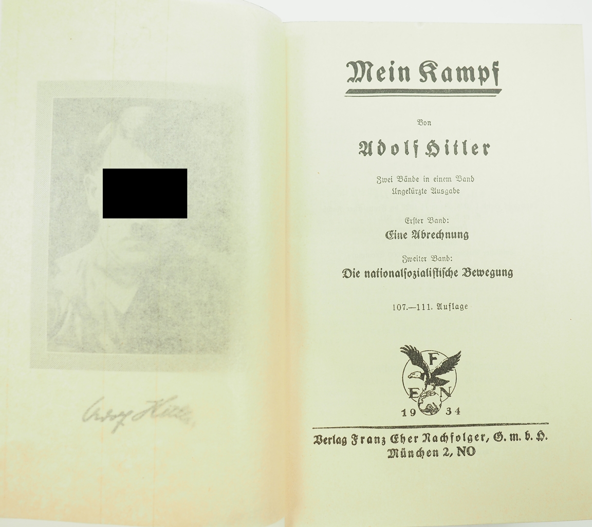 Hitler, Adolf: Mein Kampf. - Image 2 of 2