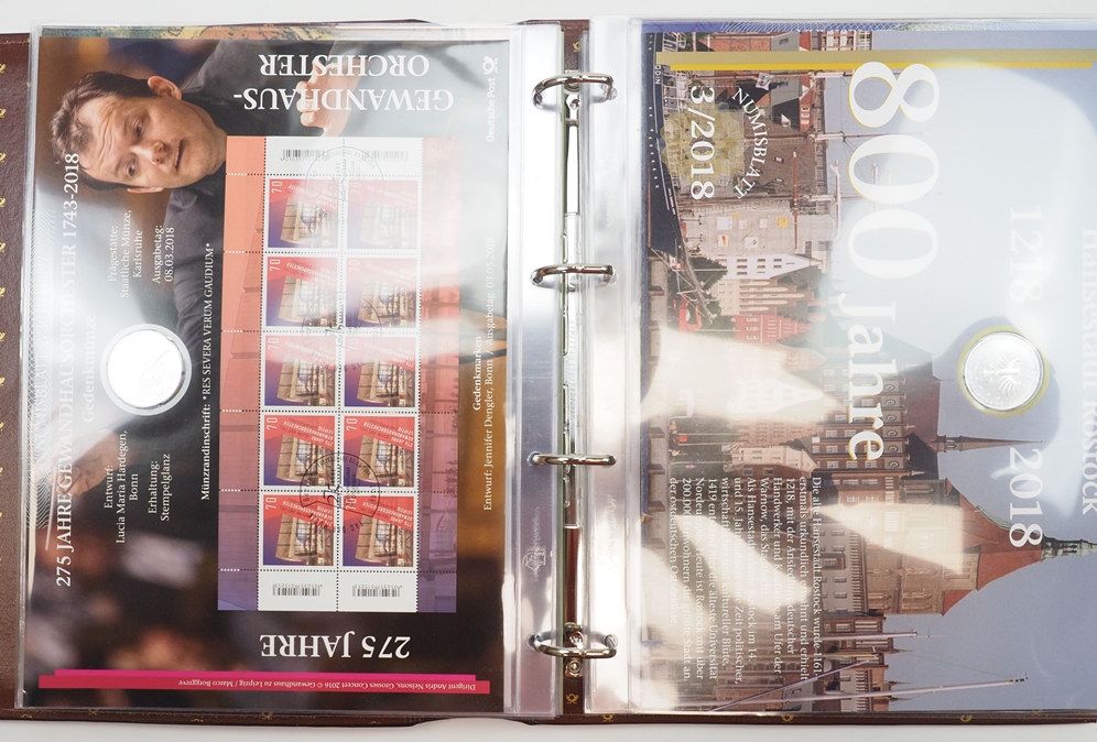 BRD: Numisblätter 20 Euro - 15 Stück (2017-2019). - Bild 2 aus 2