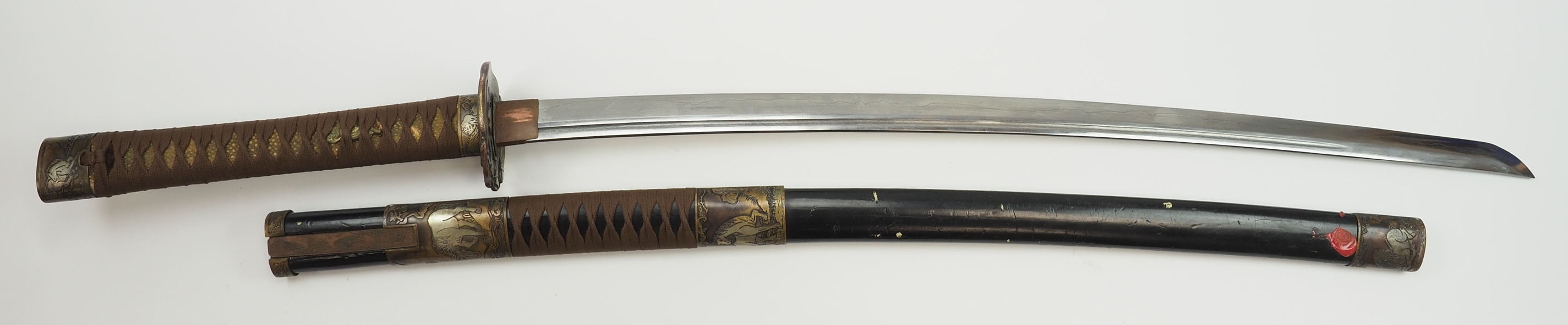 Japan: Katana - Damastklinge. - Image 4 of 5