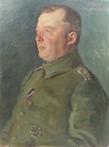 Redeker, Gustav: Bruststück eines Hauptmann des Feldartillerie-Regiment Nr. 62 vor Reims März 1915.