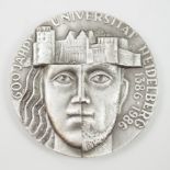 Universität Heidelberg: SILBER Medaille auf 600 Jahre Universität Heidelberg 1386-1986.
