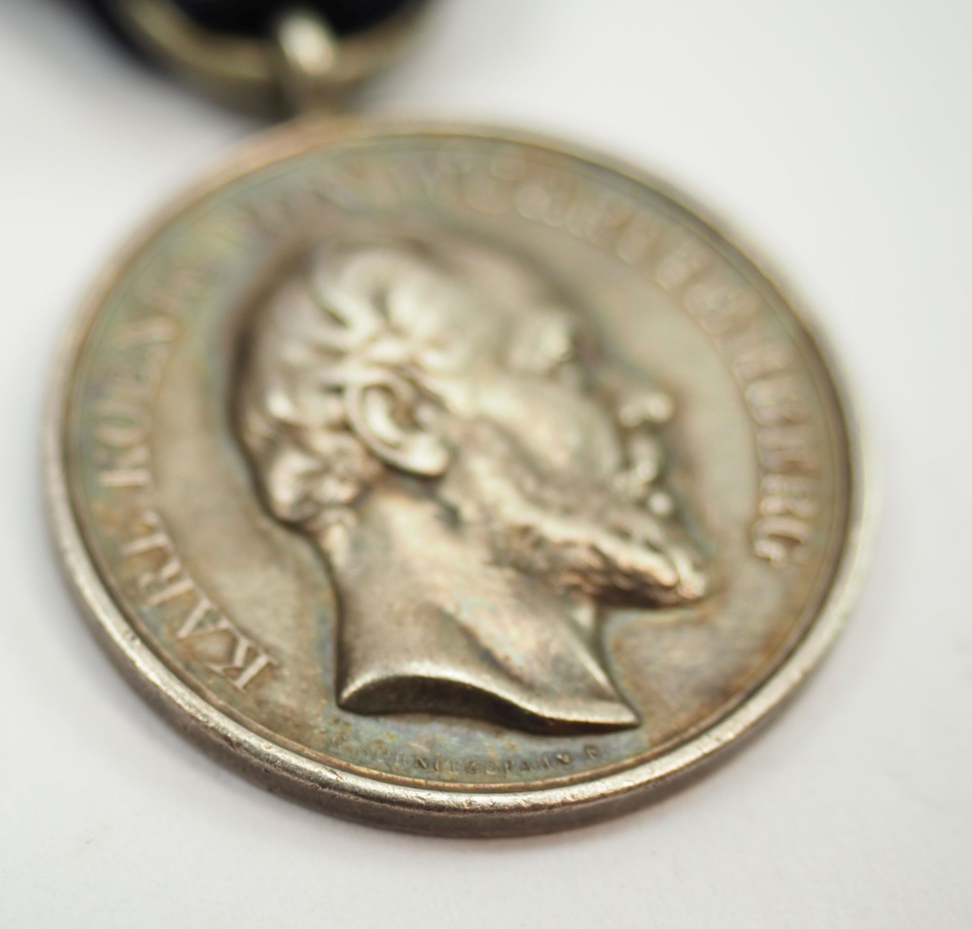 Württemberg: Militär-Verdienst Medaille, Karl, in Silber.  - Bild 2 aus 3
