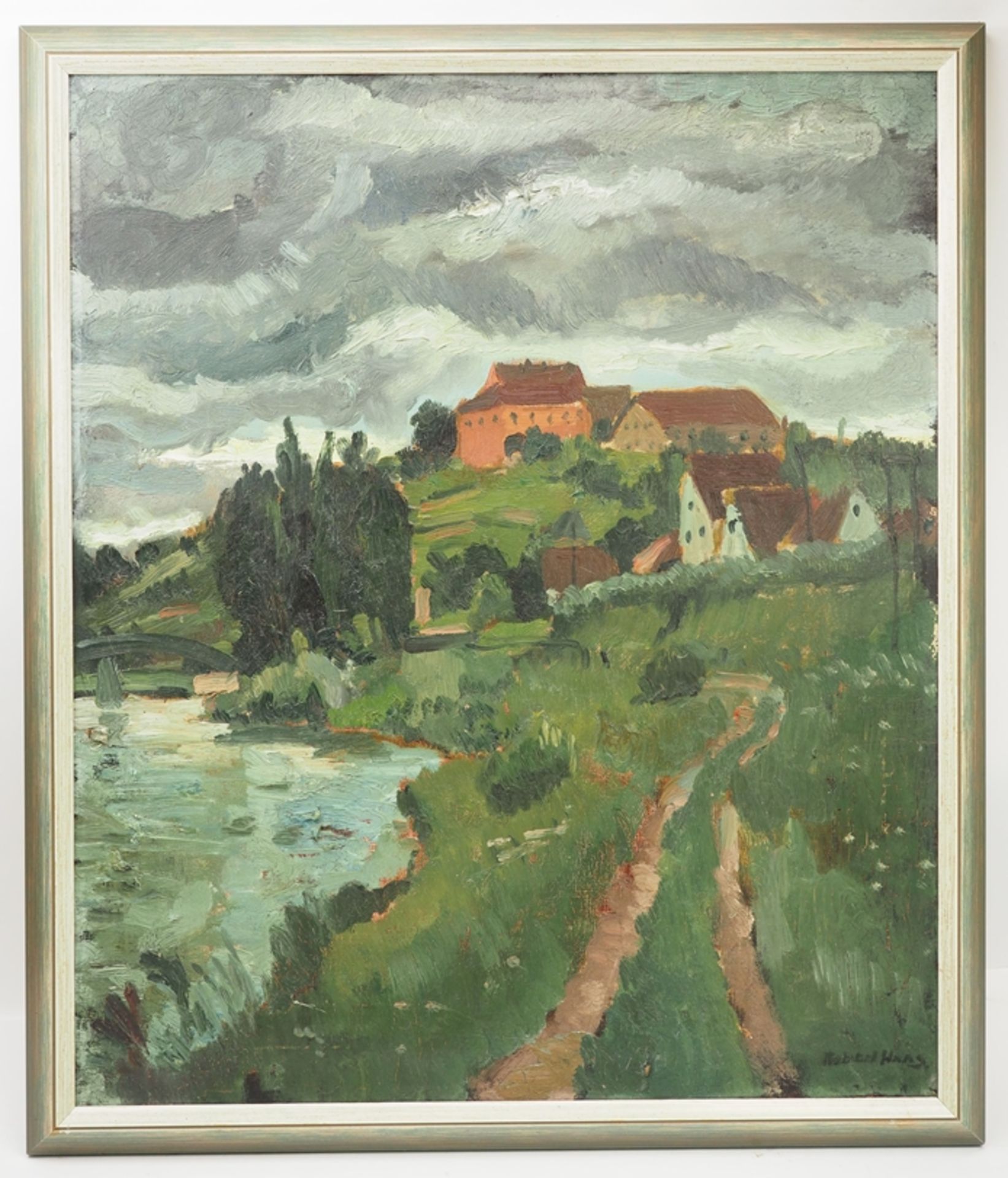 Haas, Robert (1898-1997): Landschaftsgemälde. - Image 2 of 3