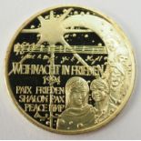 Österreich: 25 ECU GOLD - Weihnacht in Frieden 1994.