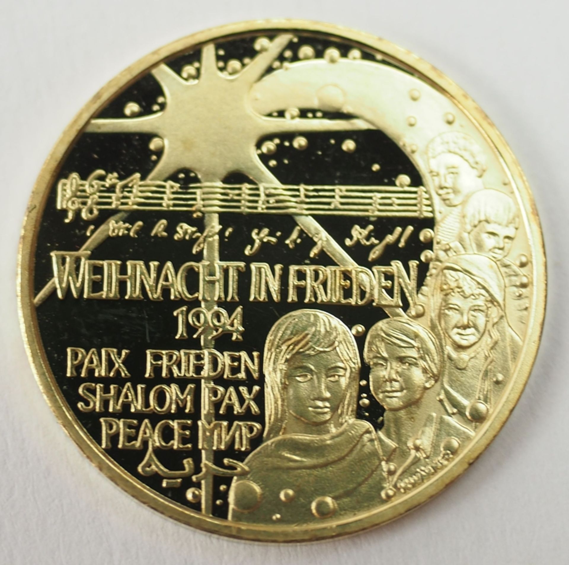 Österreich: 25 ECU GOLD - Weihnacht in Frieden 1994.