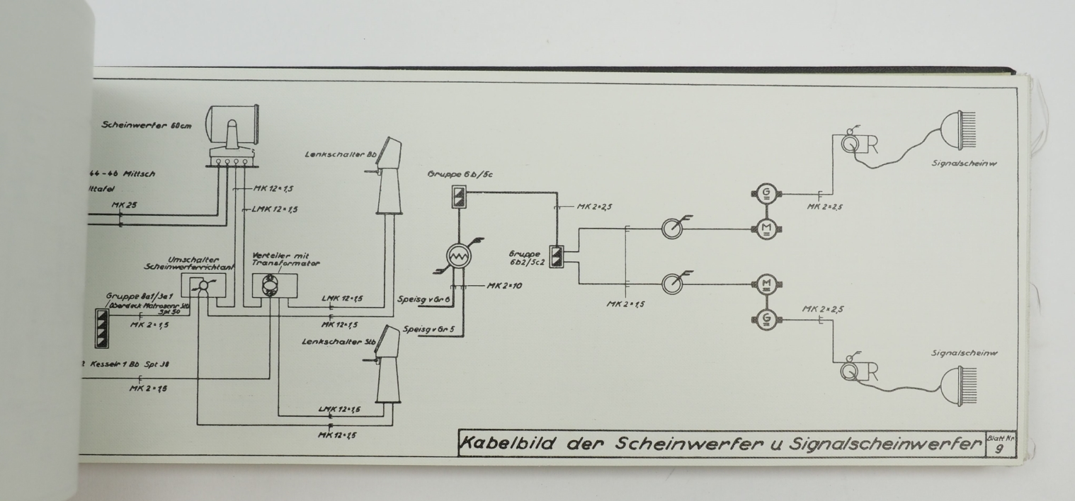 Skizzenbuch für das Maschinenpersonal für "M1-12". - Image 4 of 5