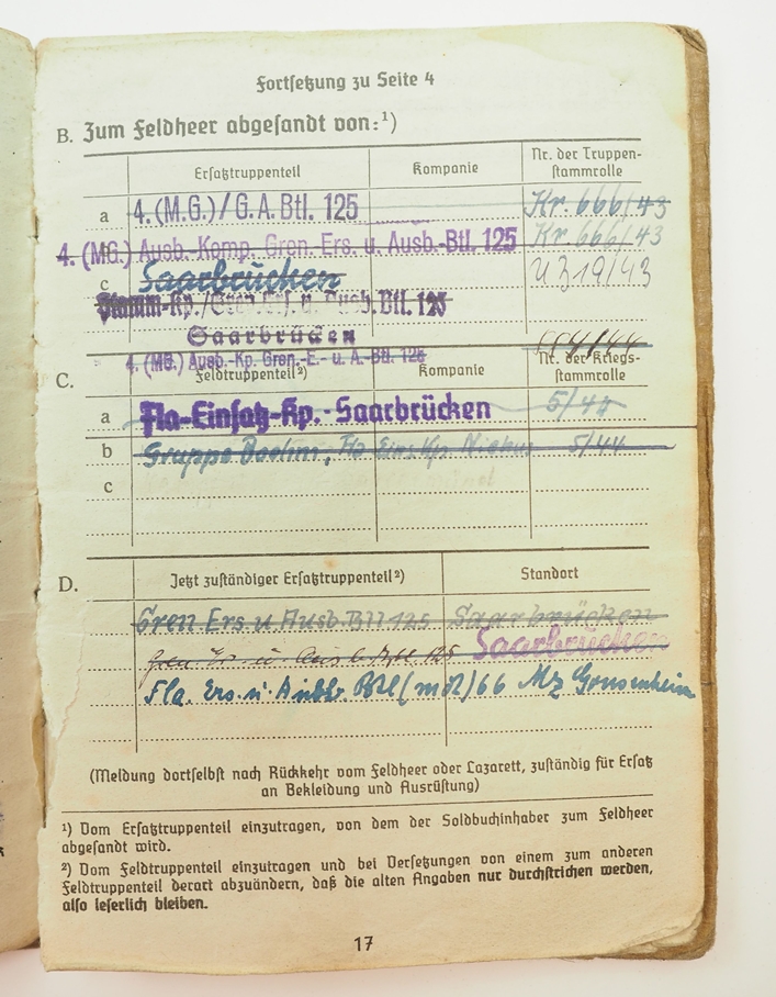 Nachlass eines Leutnant der 12./ Infanterie-Regiment 125 bzw. Kampfgruppe Boehm. - Bild 2 aus 4