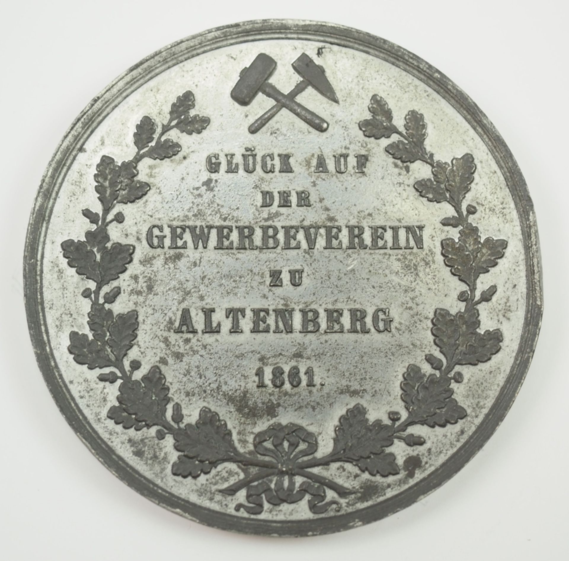 Altenberg 1861 - Ausbeute Zinn-Medaille. - Image 2 of 2