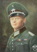 Gemälde eines Major der Schutzpolizei.