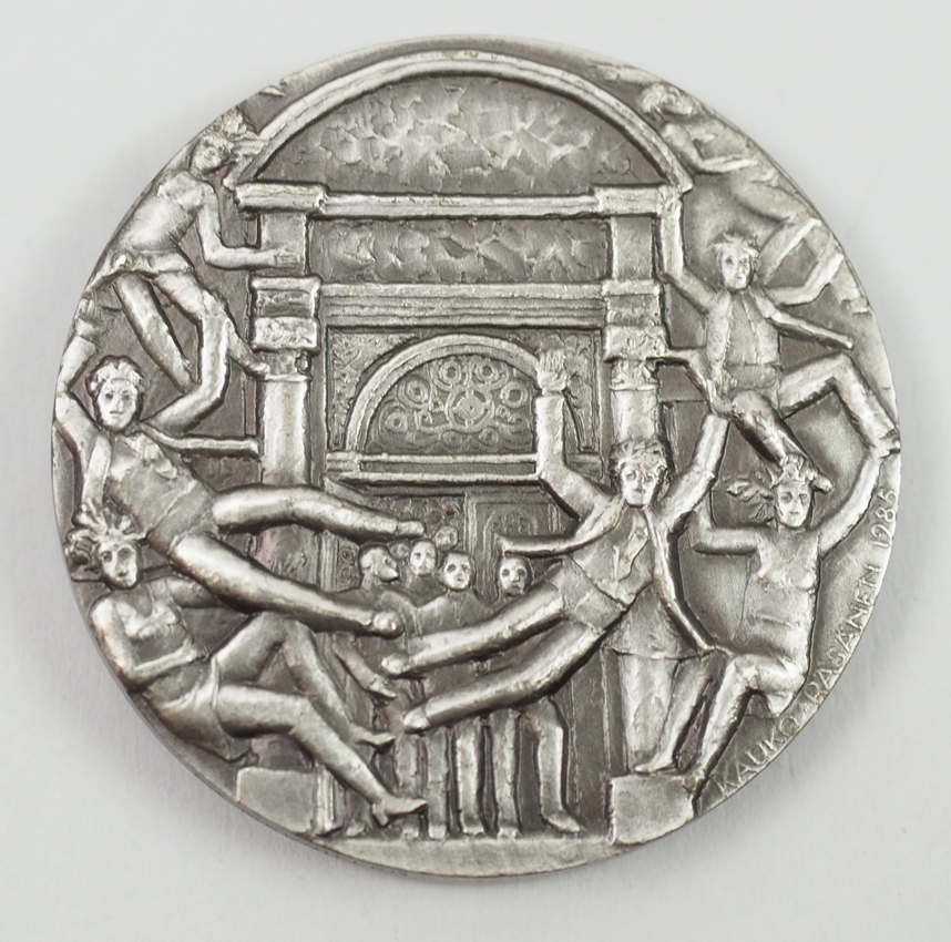 Universität Heidelberg: SILBER Medaille auf 600 Jahre Universität Heidelberg 1386-1986. - Image 2 of 2