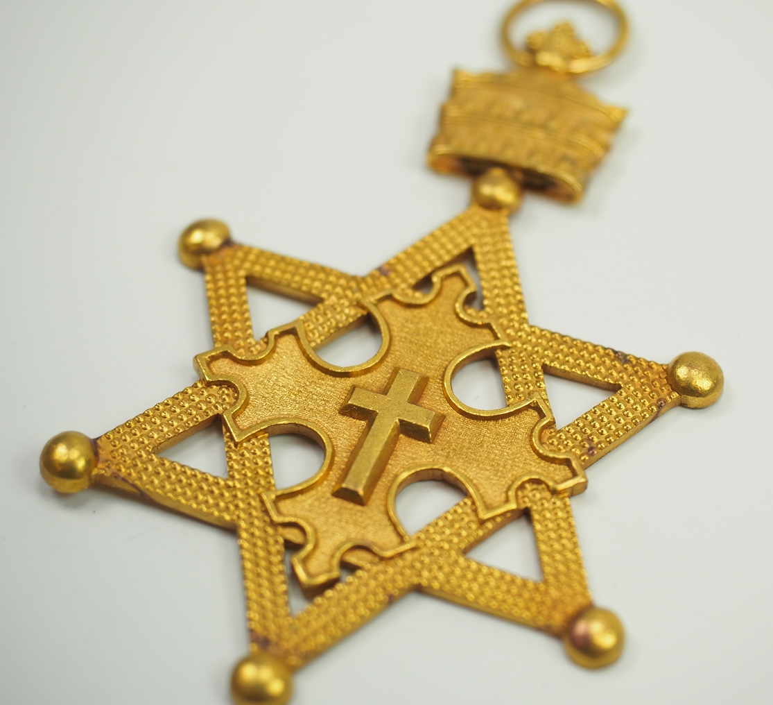 Äthiopien: Orden vom Siegel König Salomons, Großkreuz-/ Komtur-Dekoration. - Image 2 of 3