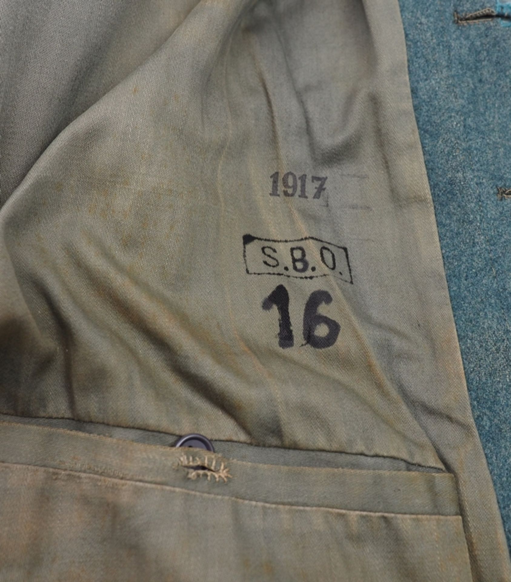 Deutsches Reich: Feldbluse M 1915 für Mannschaften. - Bild 6 aus 6