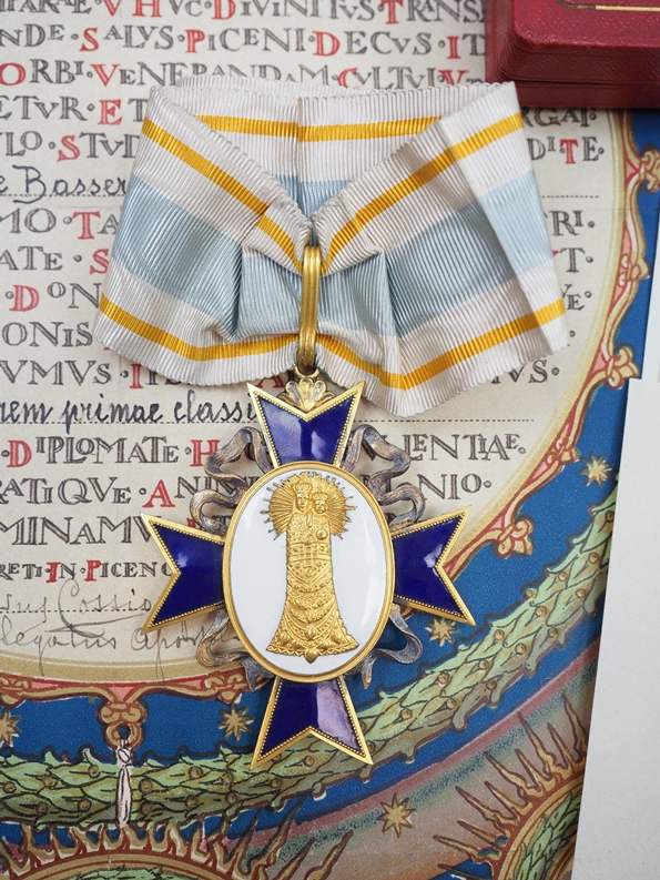 Geheimrat Dr. jur. Friedrich von Bassermann-Jordan: Vatikan - Kreuz des Ehren-Kammerherrn des Heili - Image 2 of 4