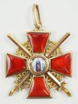 Russland: Orden der hl. Anna, 2. Modell (1810-1917), 3. Klasse, mit Schwertern - BA.