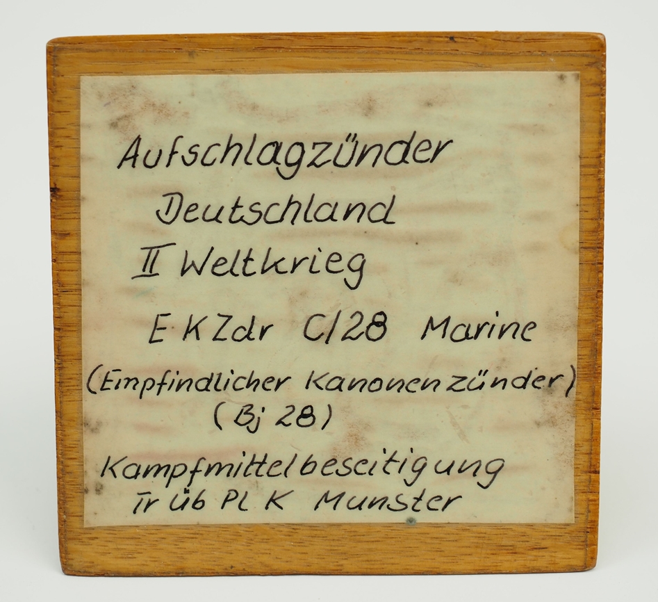 Kriegsmarine: Modell eines Aufschlagzünder E K Zdr C728. - Image 3 of 3