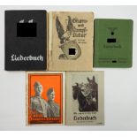 3. Reich: Lot Liederbücher - 5 Exemplare.