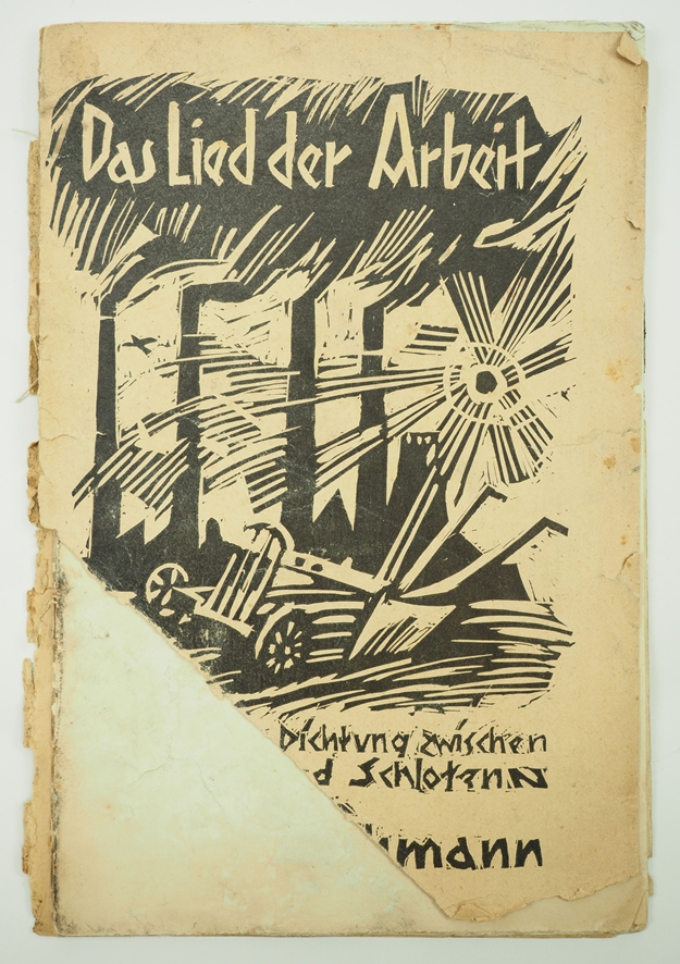 Adolf Hitler Bibliothek: Dr. Karl Lehmann: Das Lied der Arbeit. Die moderne Dichtung zwischen Hochö - Bild 2 aus 4