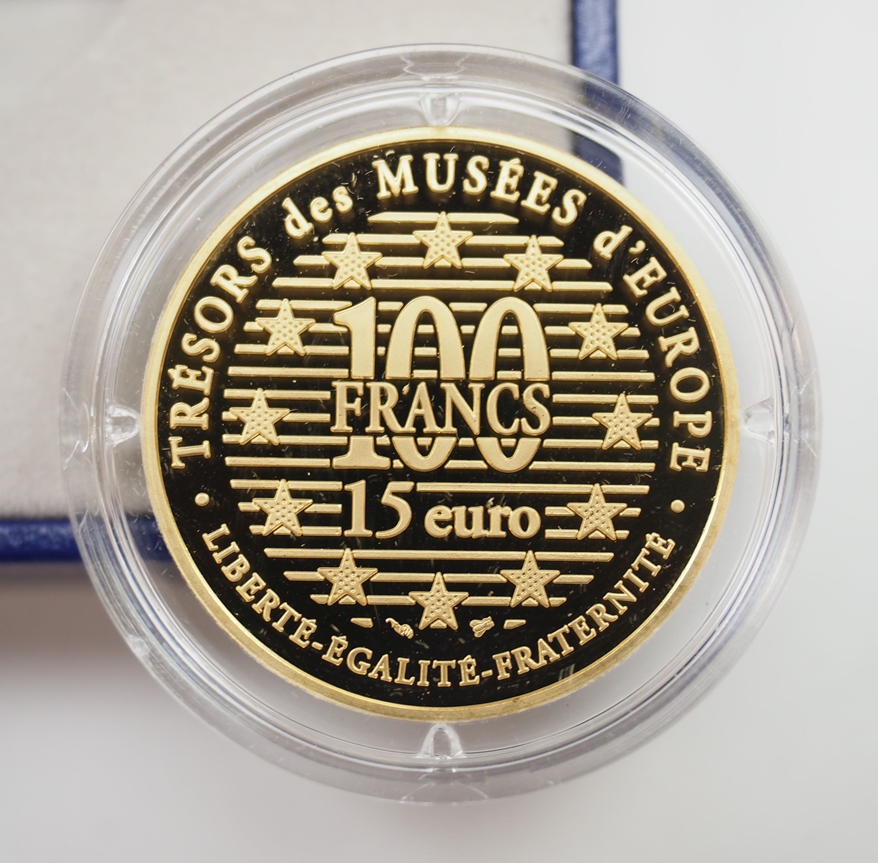 Frankreich: GOLD Gedenkmünzen Trésors des Musées d'Europe - Elephant, Epoque Shang. - Image 3 of 3