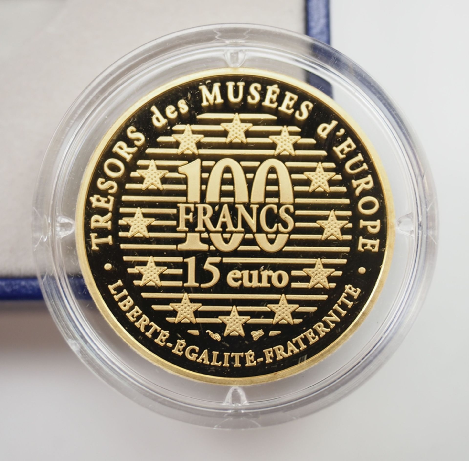 Frankreich: GOLD Gedenkmünzen Trésors des Musées d'Europe - Elephant, Epoque Shang. - Bild 3 aus 3
