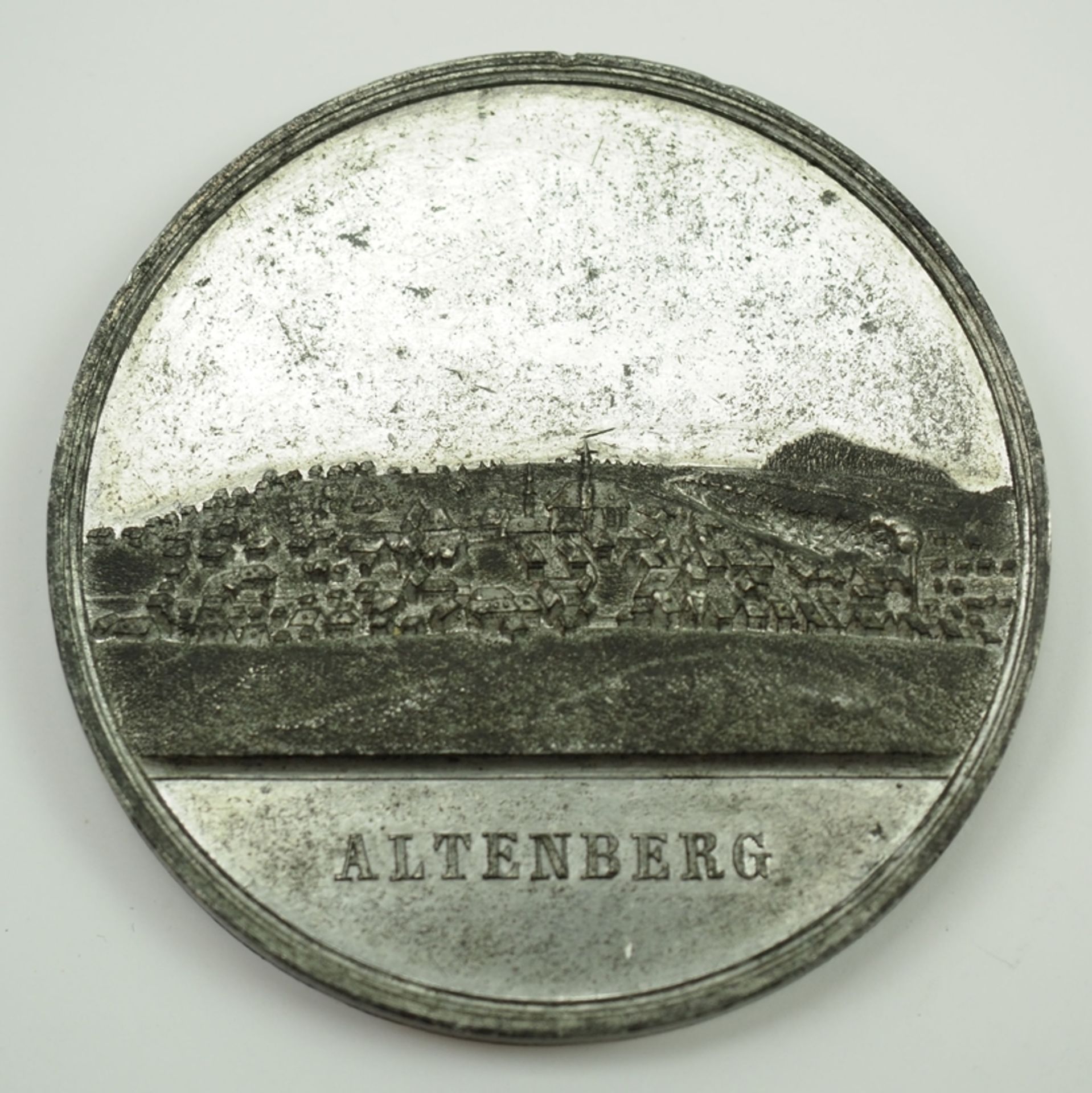 Altenberg 1861 - Ausbeute Zinn-Medaille.