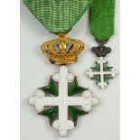Italien: Ritterorden des heiligen Mauritius und heiligen Lazarus, 3. Modell (1868-1943), Offiziersk