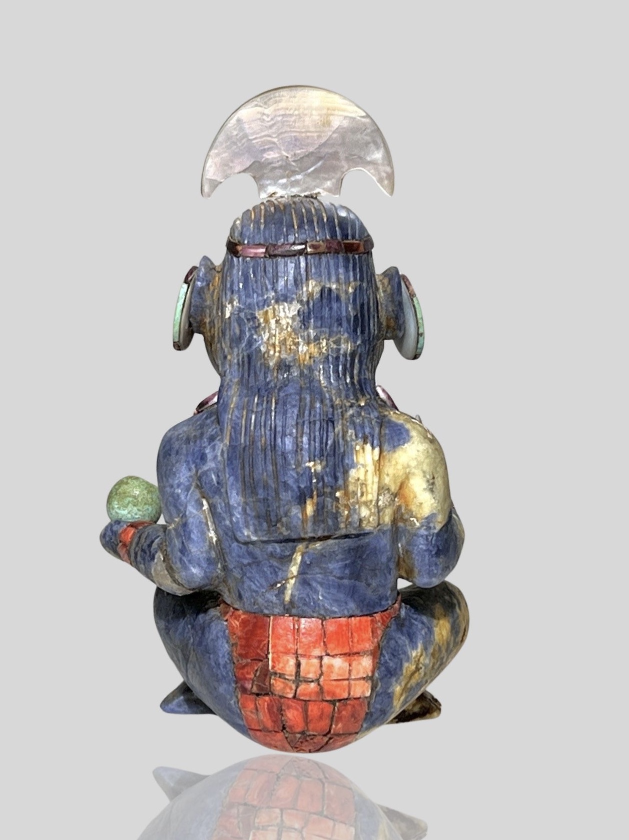 A Moche Culture Stone Figurine Carving. Peru, ca. 100-700 AD.A Sodalite stone carving figure - Image 2 of 5