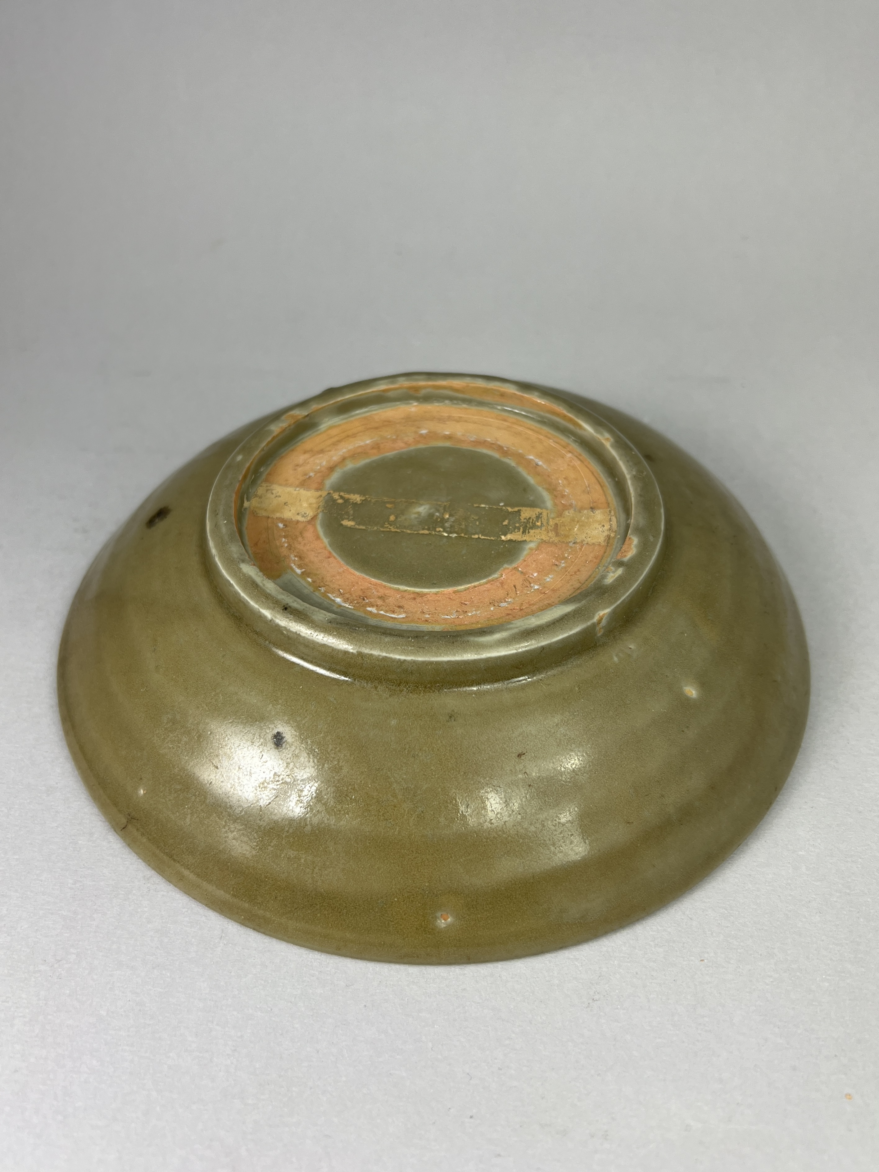 A Celadon Dish, Ming dynasty,and Qingbai Dish, Yuan dynastythe celadon dish with impressed central - Image 2 of 11