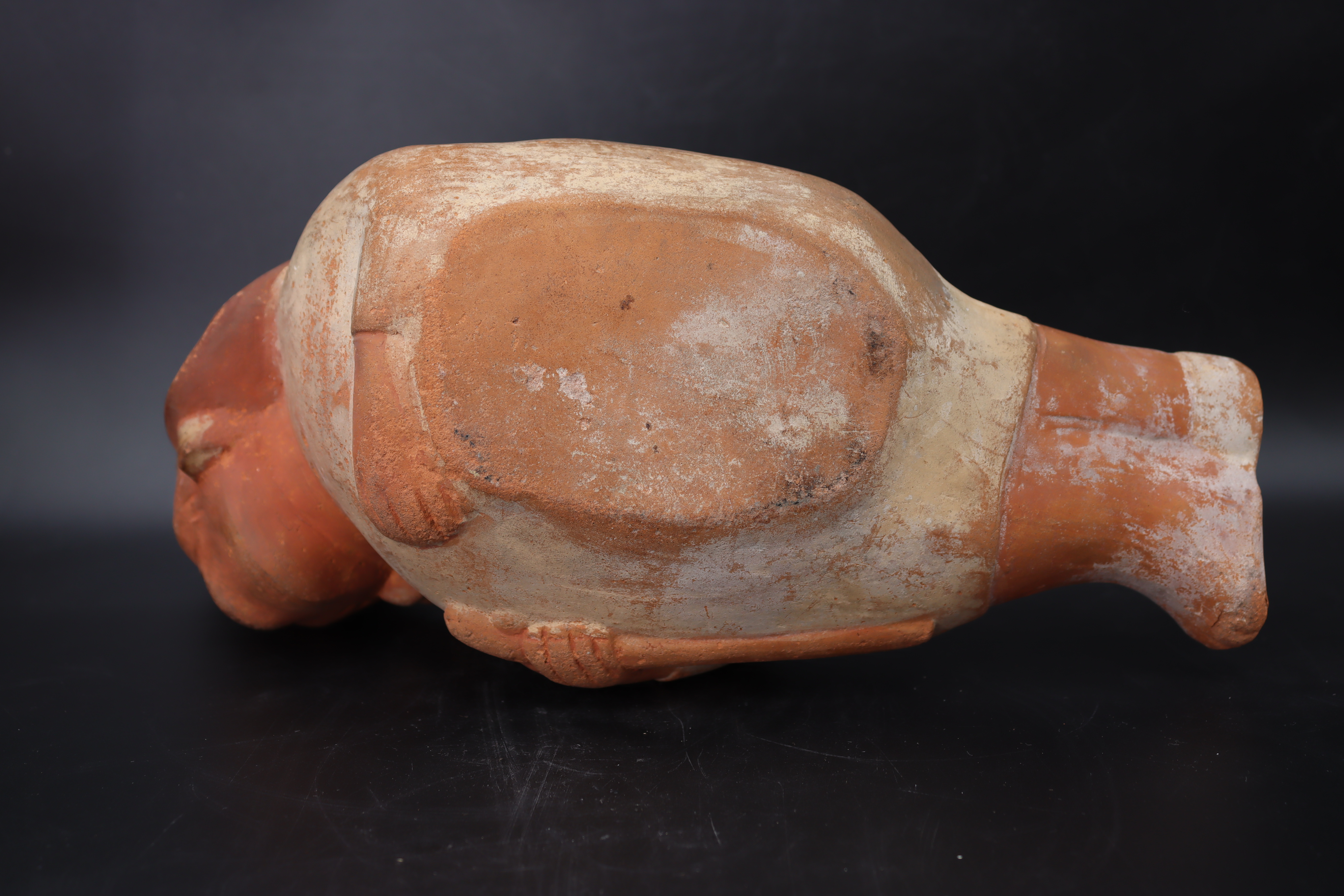 A Moche Culture Figure Figure with Cleft Lip Vessel. Peru ca. 100-700 AD.The terracotta vessel - Image 10 of 14