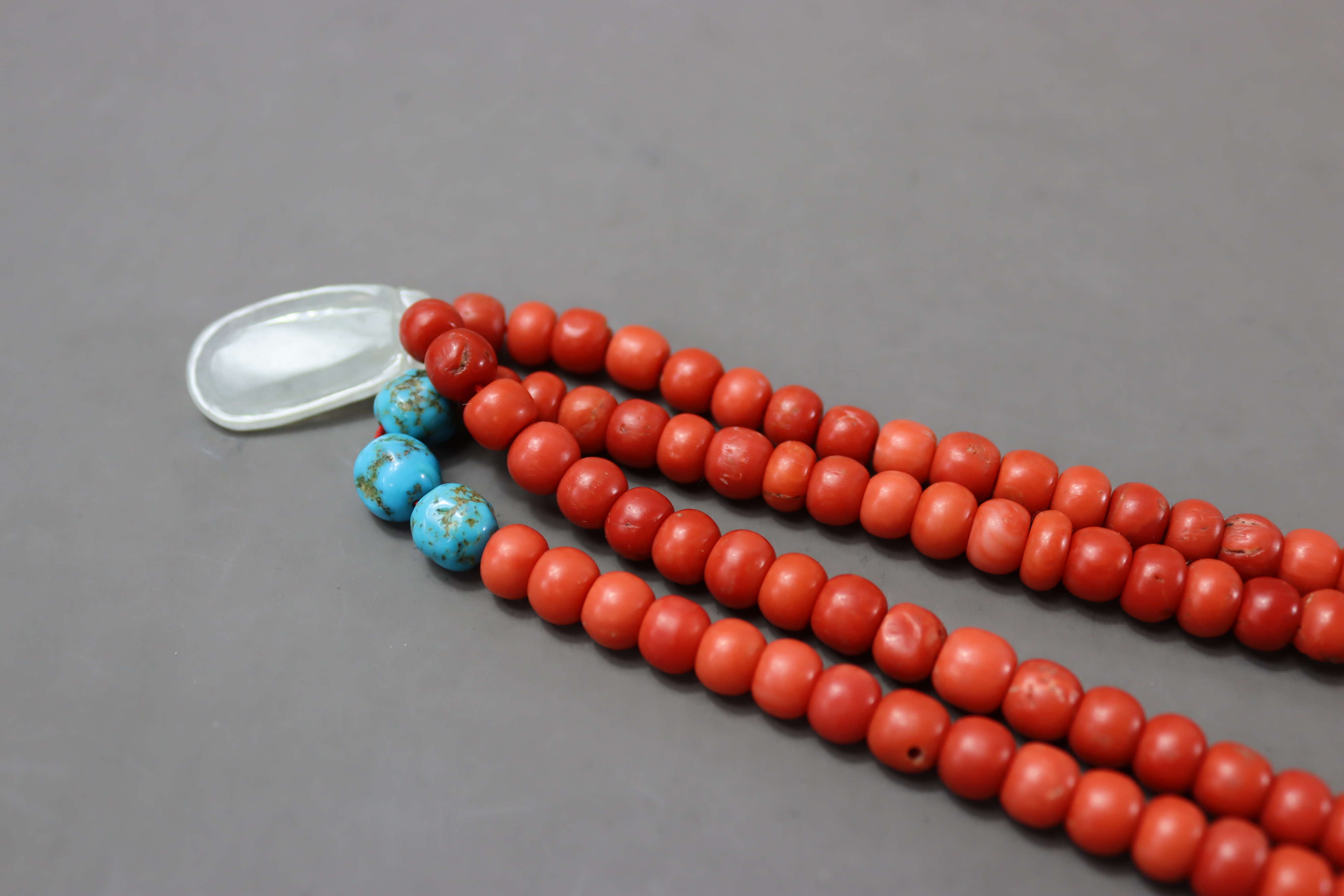 Two Coral Bead Necklaces, 19th century, - Image 10 of 16