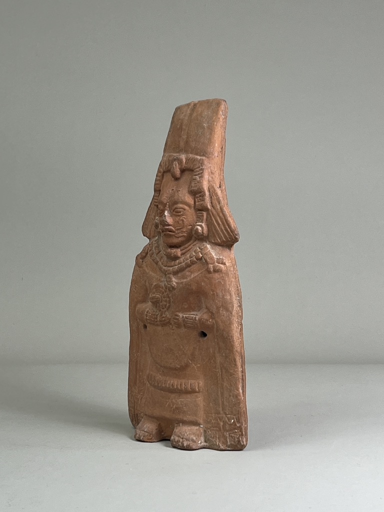 A Mayan Classic Period Priest Figurine. Maya lands. ca. 600-900 AD.The very fine pottery figurine - Image 5 of 13