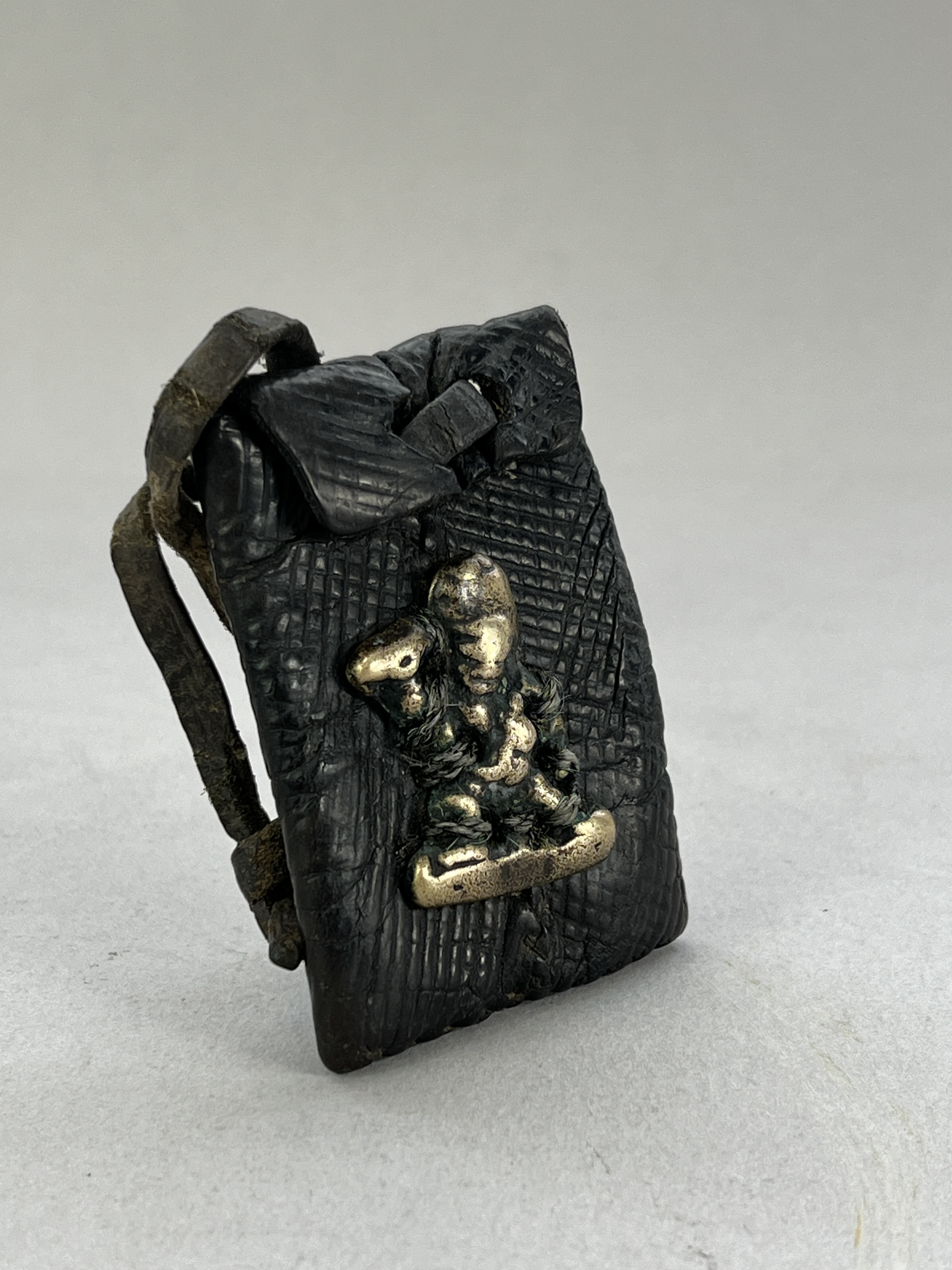 A Rare Thog Chag Amulet, 10/12th centuryA rare Thog Chag Bronze Bodhisattva Amulet,10/12th - Image 6 of 7