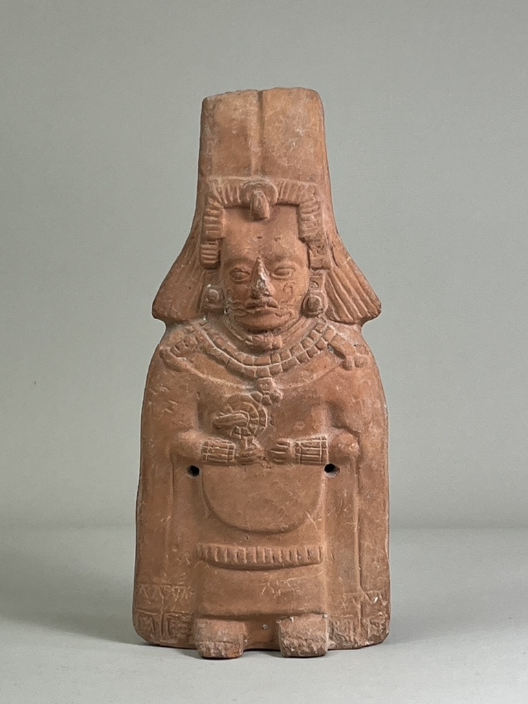 A Mayan Classic Period Priest Figurine. Maya lands. ca. 600-900 AD.The very fine pottery figurine - Image 2 of 13