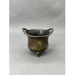 A Japanese Bronze Tripod Censer, Taisho/Showa period H:9.7cm, W:10cm, Weight:442g