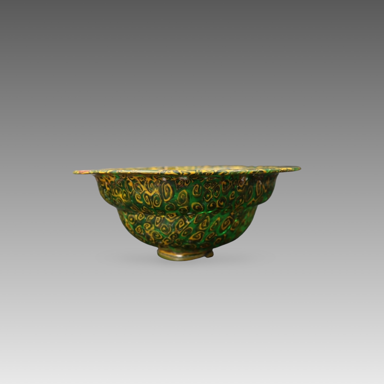 A Roman mosaic glass patella cup, probably Circa 1st Century BC - 1st Century AD