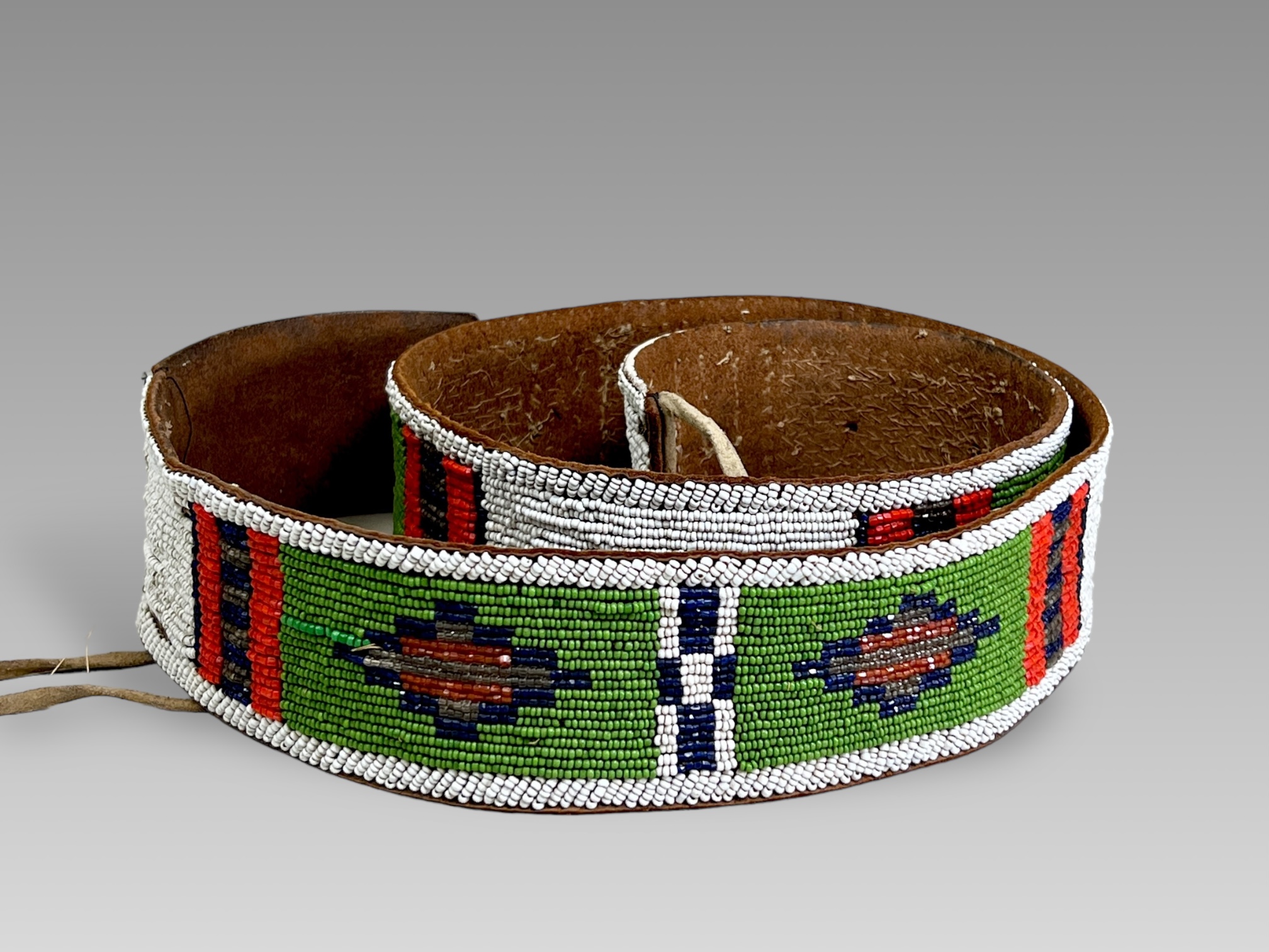 Native American Northern Plains Beaded Horse Harness. USA ca. Early 20th Century.A horse harness