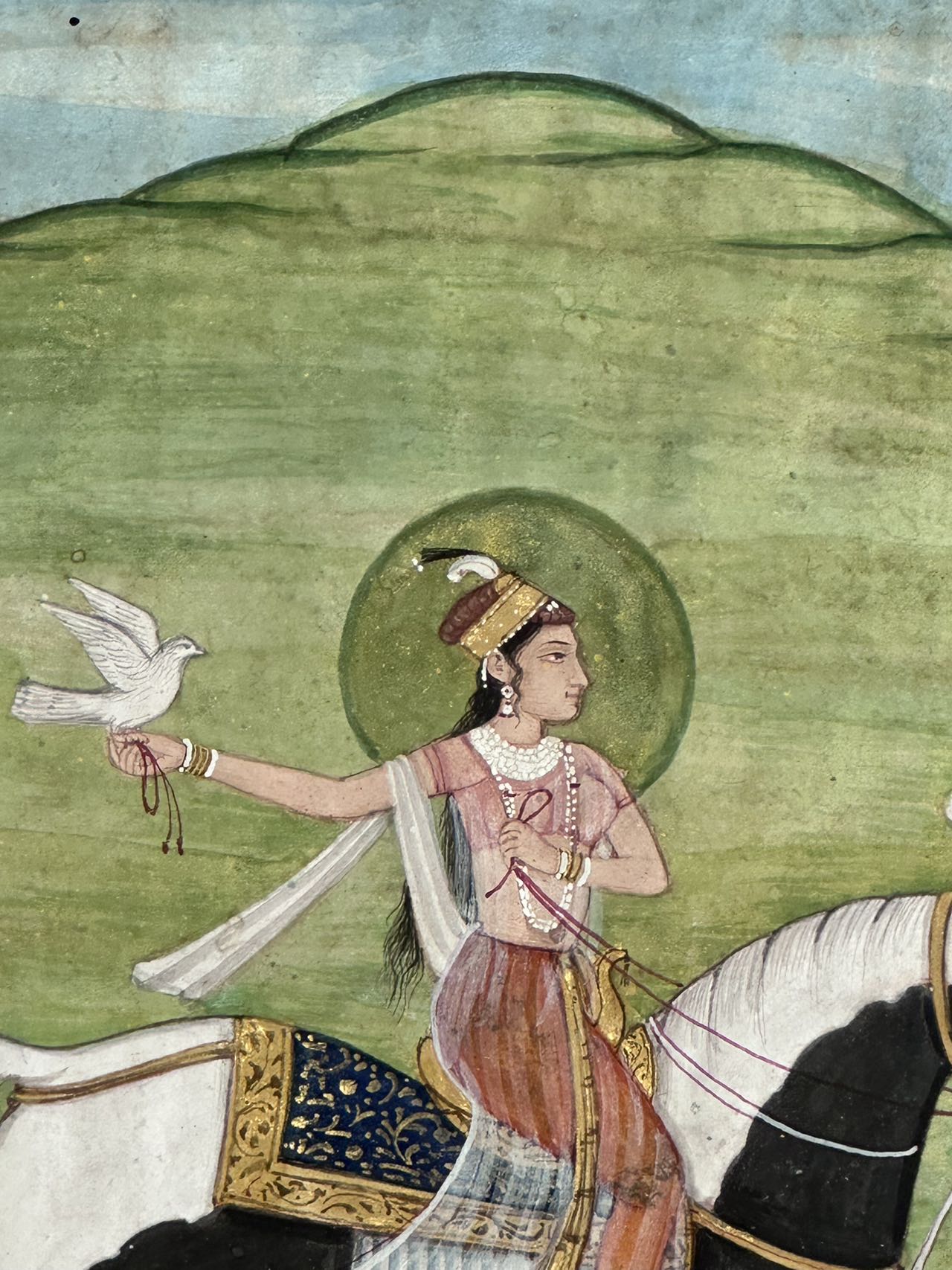 Two Large Indian Miniature Paintings. India. 18th to 19th Century.Both expertly painted, the first - Image 8 of 10