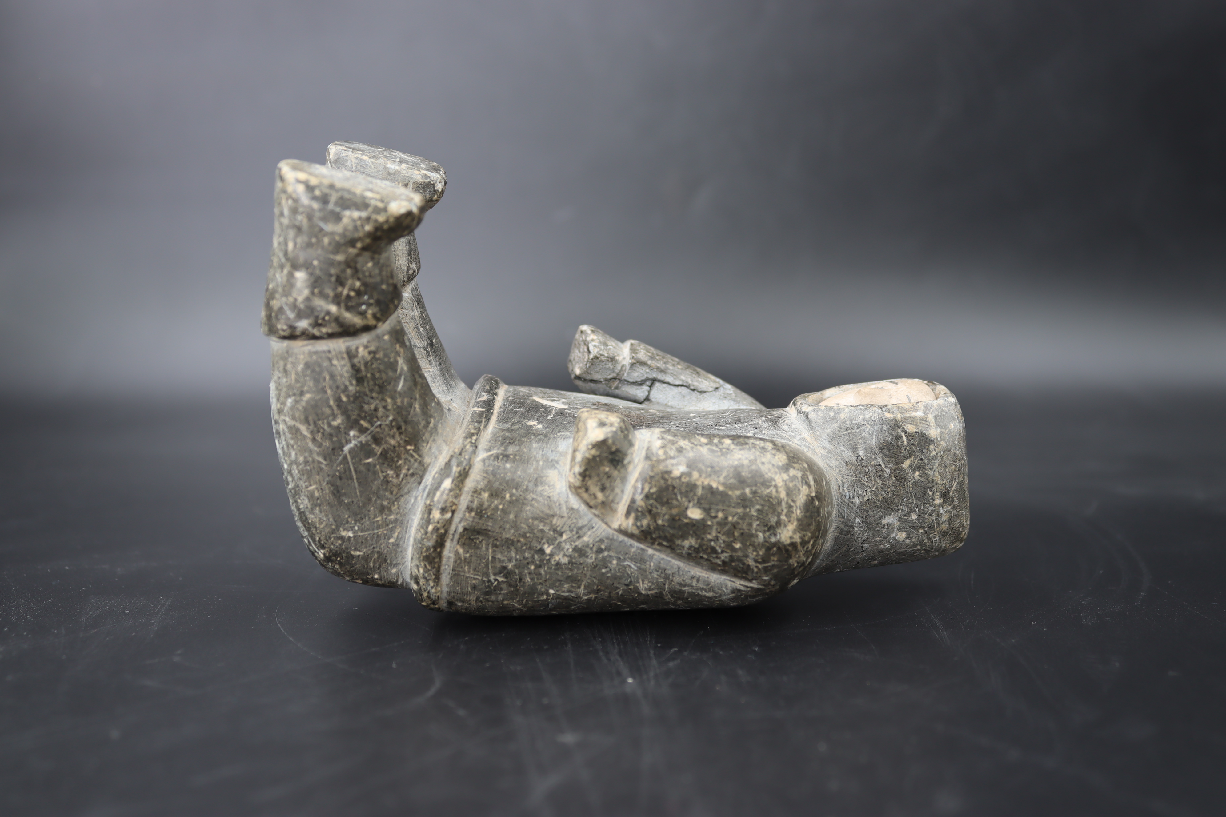 An Inuit Stone Figurine. Artic Canada ca. 1940's - Image 9 of 13