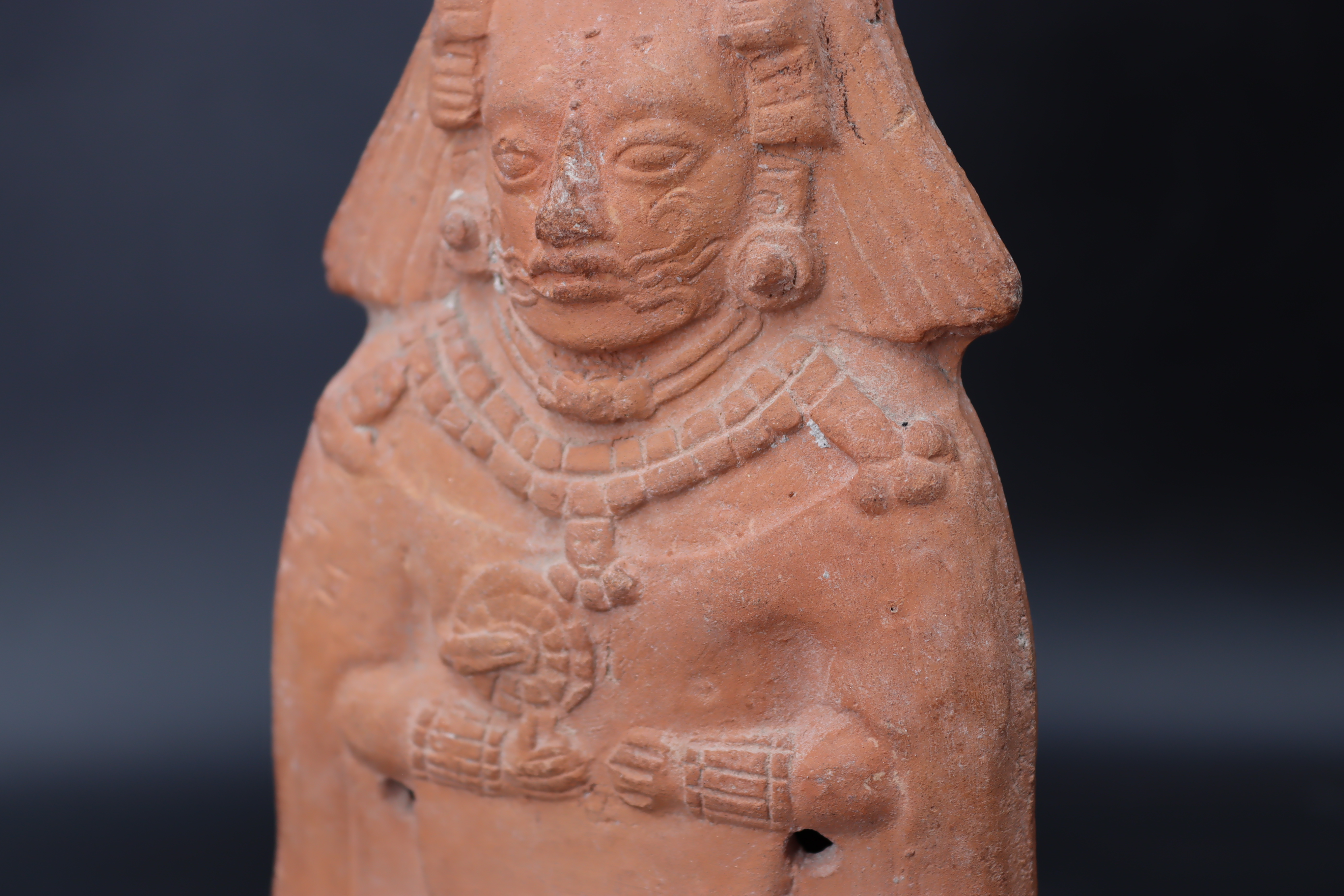 A Mayan Classic Period Priest Figurine. Maya lands. ca. 600-900 AD.The very fine pottery figurine - Image 13 of 13