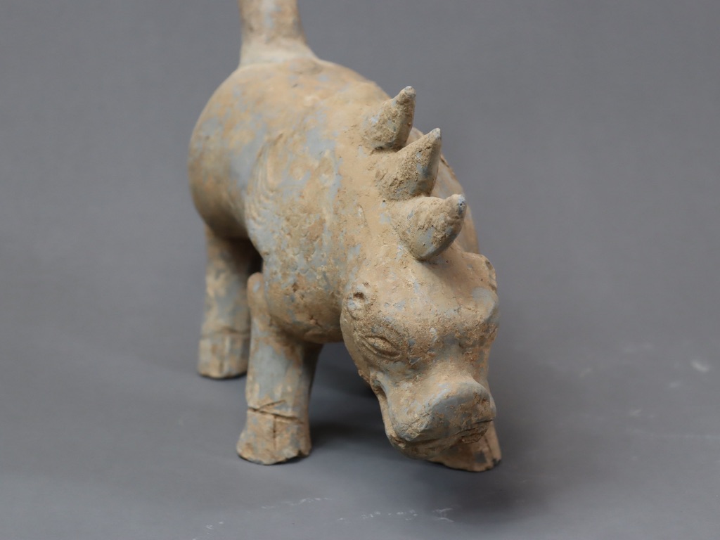 A Grey Pottery Chimera, Han dynastyA Grey Pottery Chimera, Han dynasty, the creature striding in - Image 6 of 7