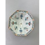 A Kakiemon Bowl with Flowers, 18th centuryof octagonal form with everted rim, well enamelled with