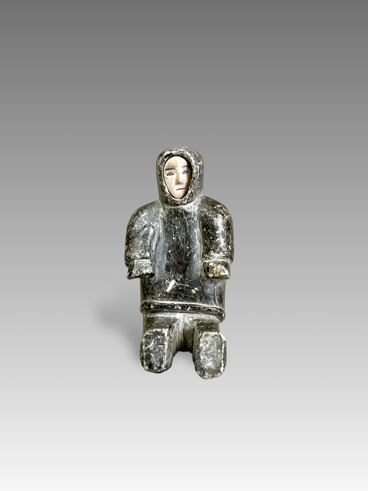 An Inuit Stone Figurine. Artic Canada ca. 1940's