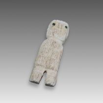 A Chavin Culture Bone Carving of Figurine. Peru 900-250 BC.A good Chavin carving on bone depicting