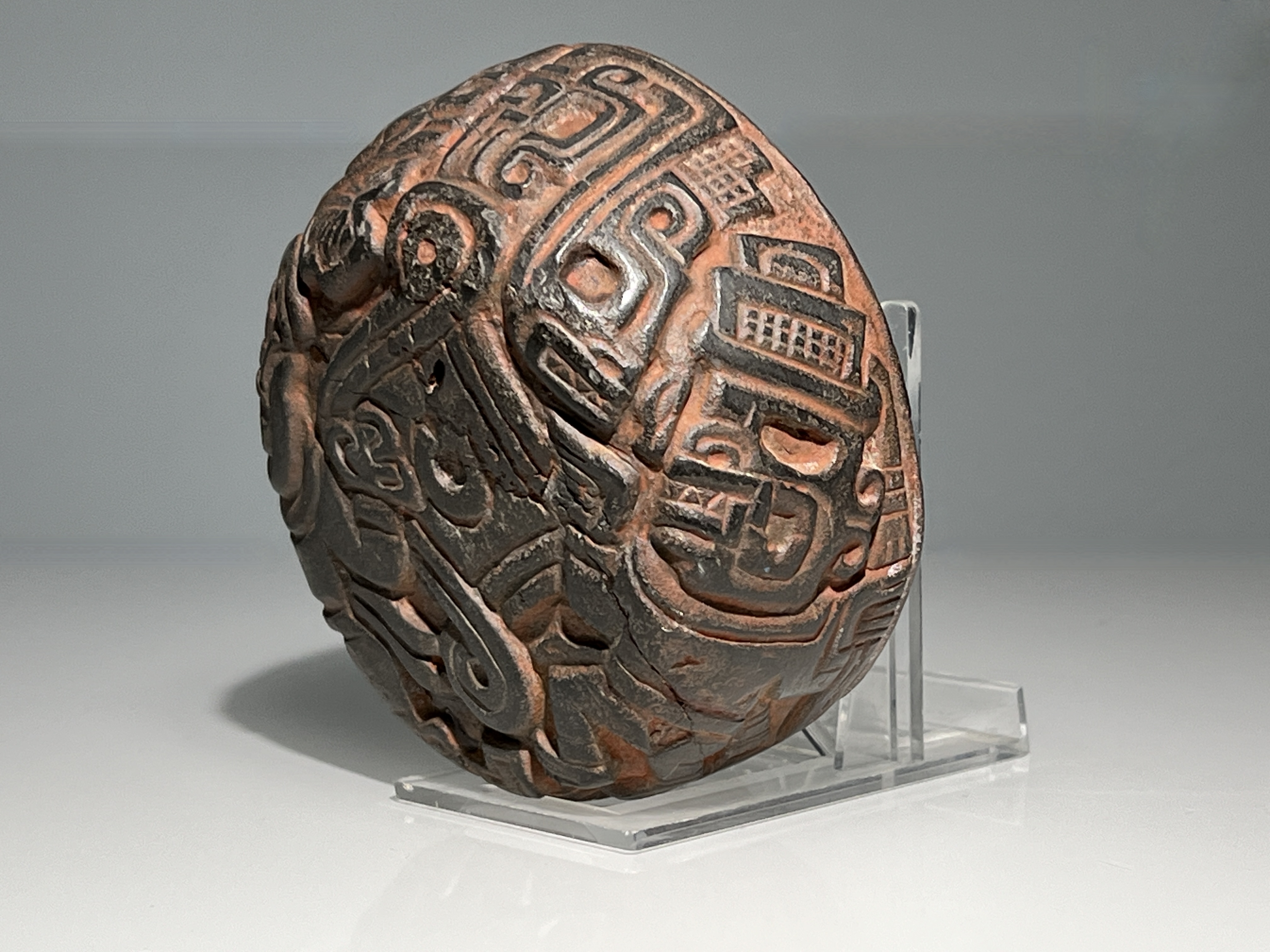 A Chavin Culture Stone Vessel with Mythical Figures. Peru ca. 900-250 BC.The carved and polished - Image 16 of 19