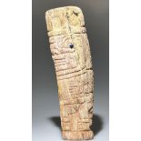 A Chavin Culture Bone Carving with Mythical Figure. Peru 900-250 BC.A Chavin bone carving
